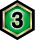 緑×3