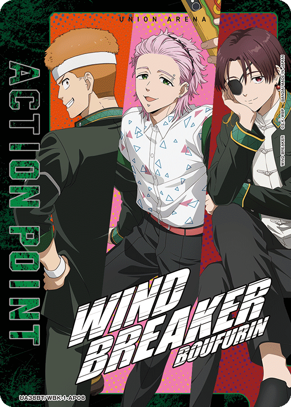 UA38BT/WBK-1-AP08 Action Point Card(WIND BREAKER)