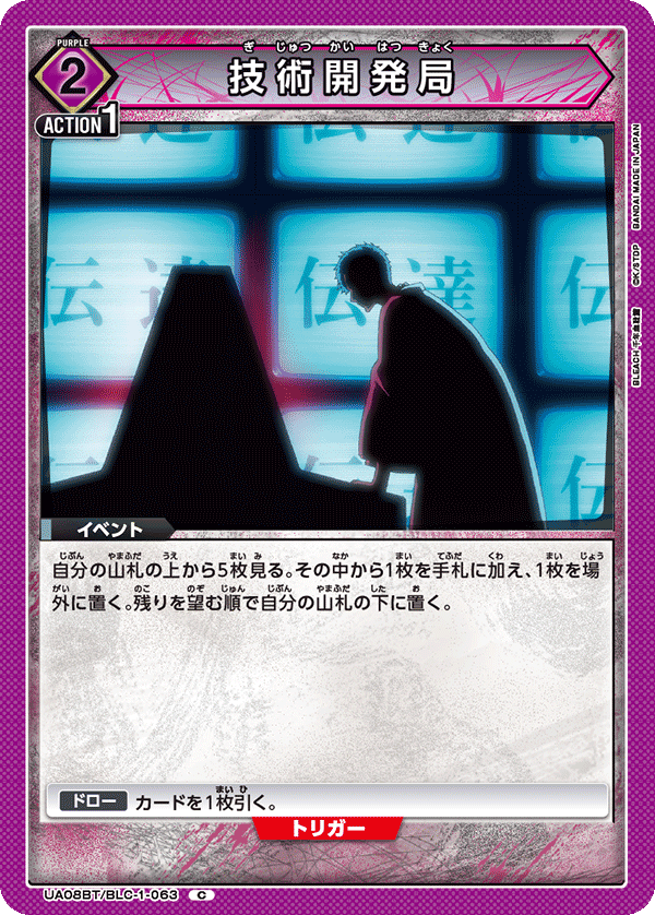 UA08BT/BLC-1-063 技術開発局