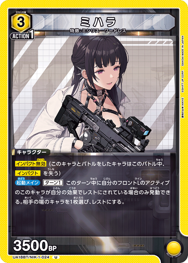 UA18BT/NIK-1-024 ミハラ