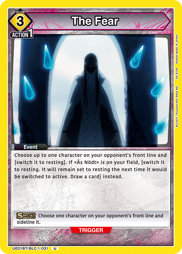 UE01BT/BLC-1-031 The Fear