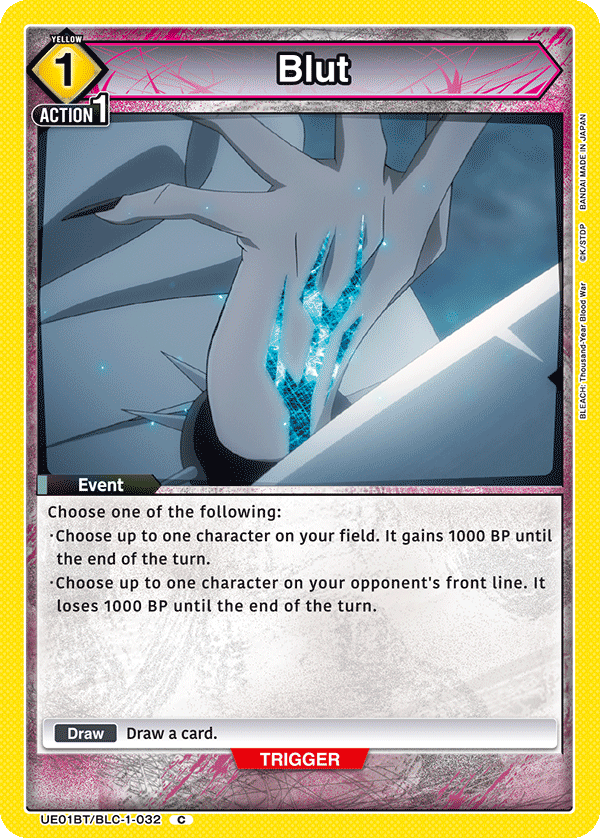 UE01BT/BLC-1-032 Blut