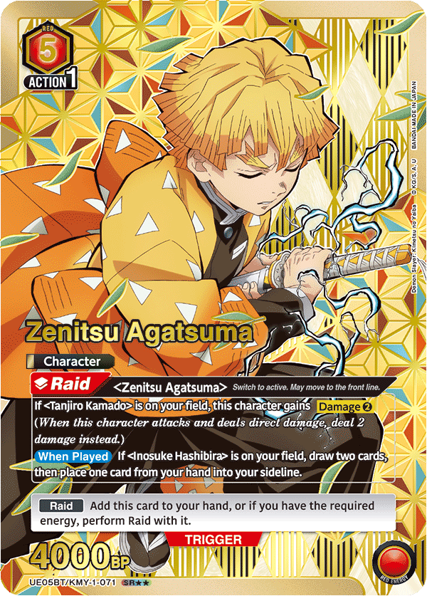 UE05BT/KMY-1-071 Zenitsu Agatsuma