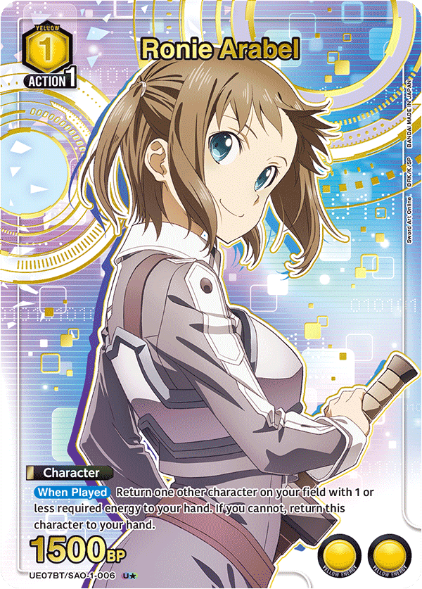 UE07BT/SAO-1-006 Ronie Arabel