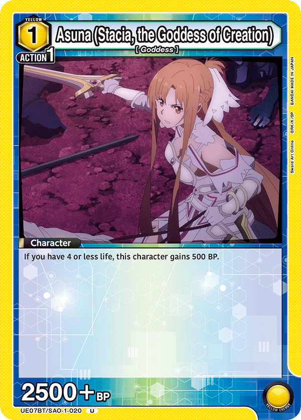 UE07BT/SAO-1-020 Asuna (Stacia, the Goddess of Creation)