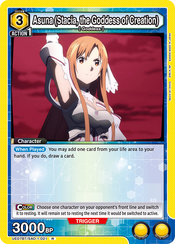 UE07BT/SAO-1-021 Asuna (Stacia, the Goddess of Creation)