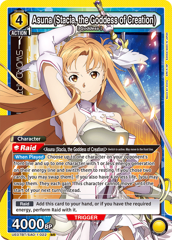 UE07BT/SAO-1-022 Asuna (Stacia, the Goddess of Creation)