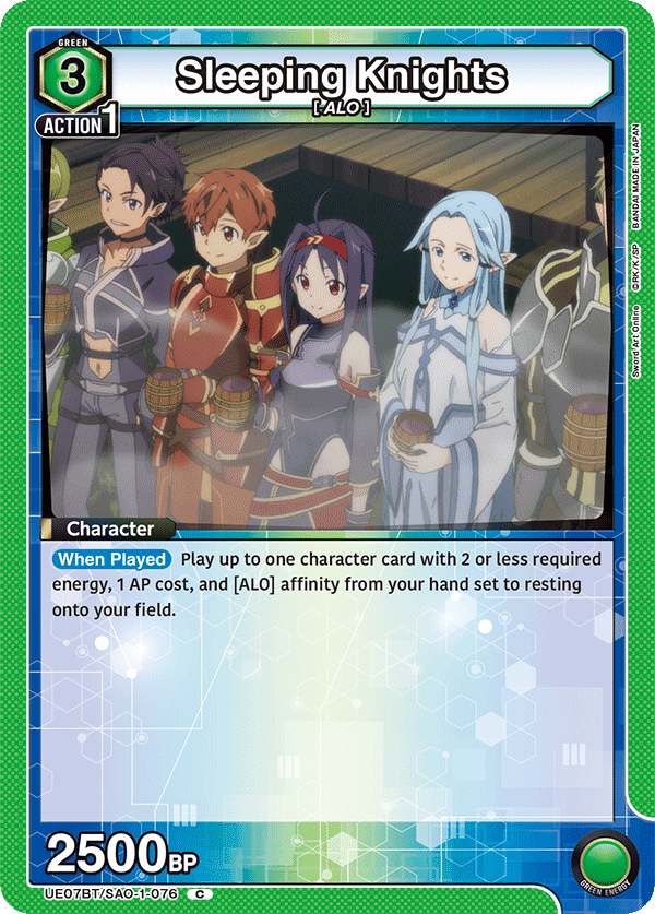 UE07BT/SAO-1-076 Sleeping Knights