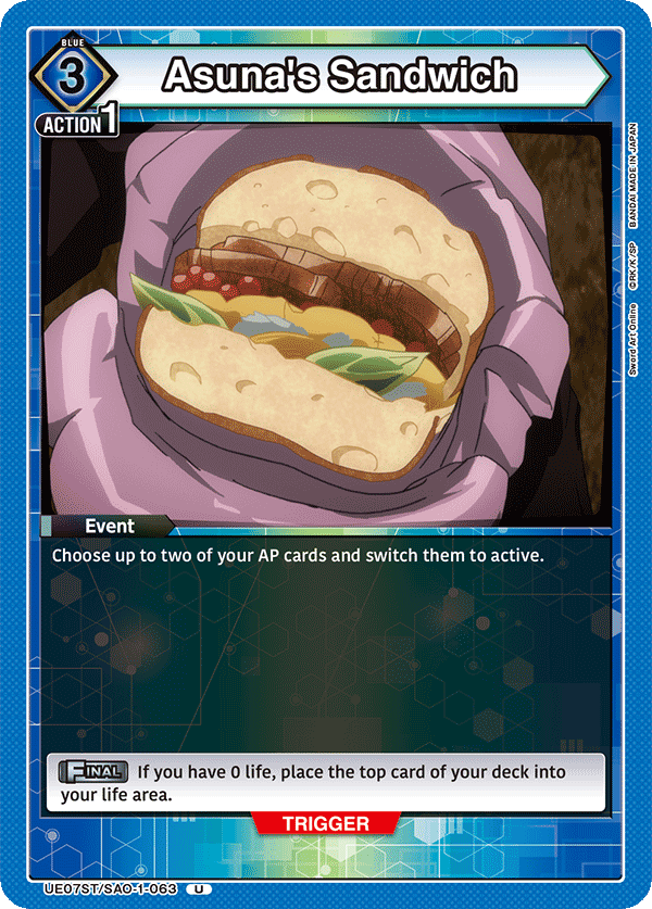 UE07ST/SAO-1-063 Asuna's Sandwich