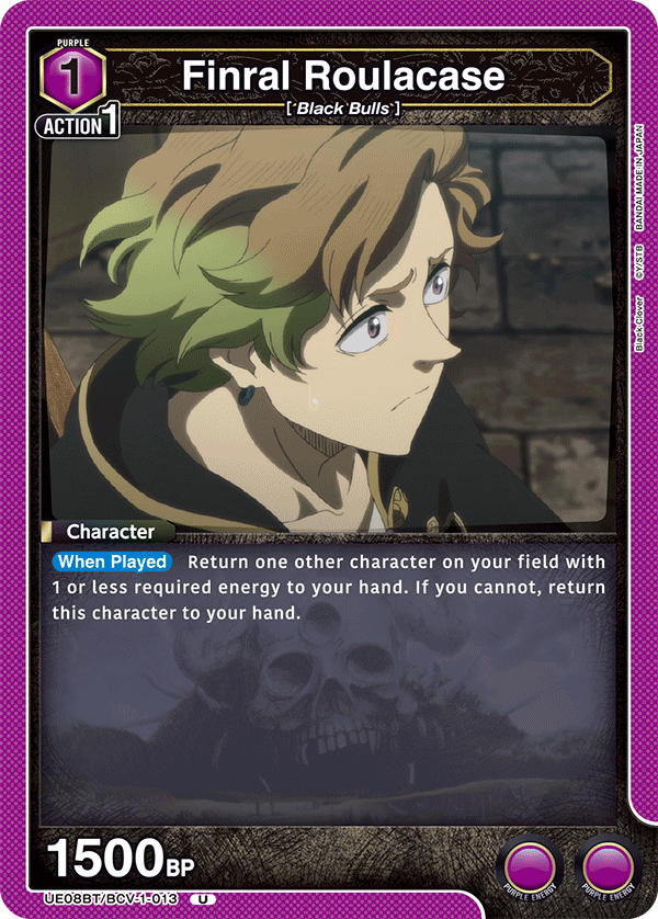 UE08BT/BCV-1-013 Finral Roulacase