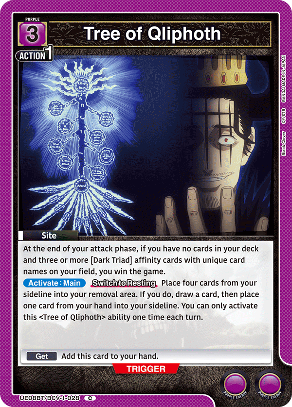 UE08BT/BCV-1-028 Tree of Qliphoth