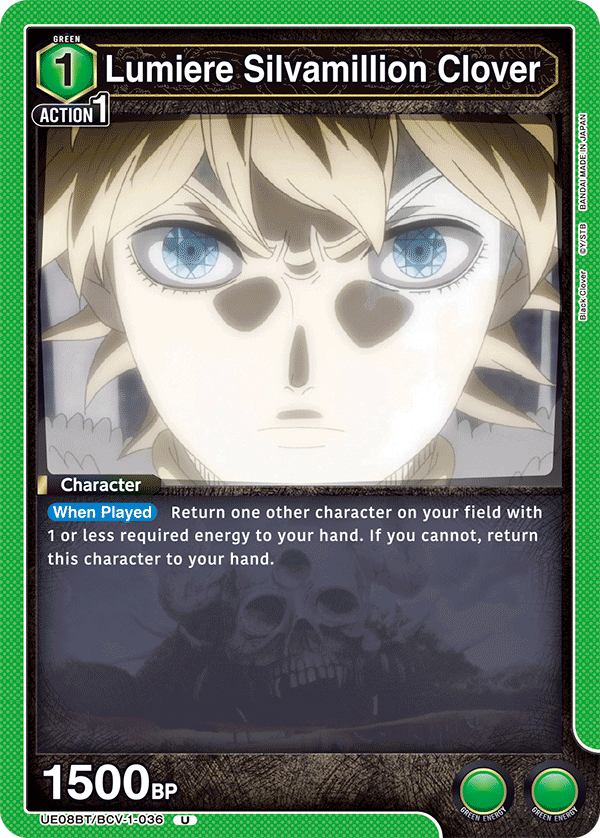 UE08BT/BCV-1-036 Lumiere Silvamillion Clover