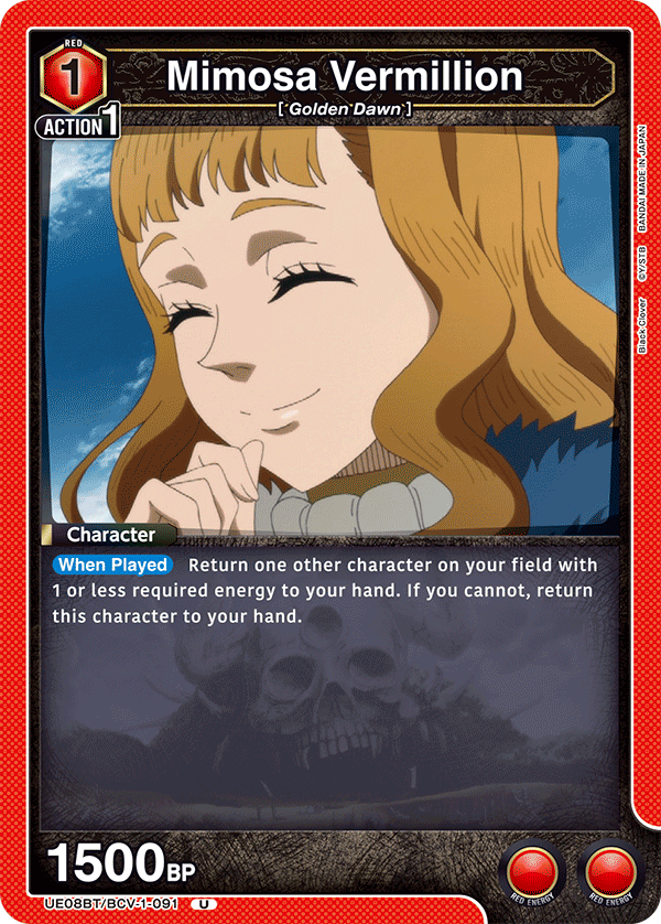 UE08BT/BCV-1-091 Mimosa Vermillion