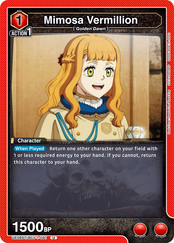 UE08ST/BCV-1-091 Mimosa Vermillion