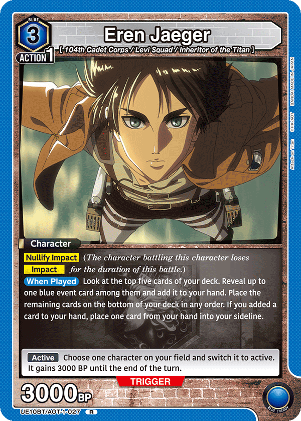 UE10BT/AOT-1-027 Eren Jaeger
