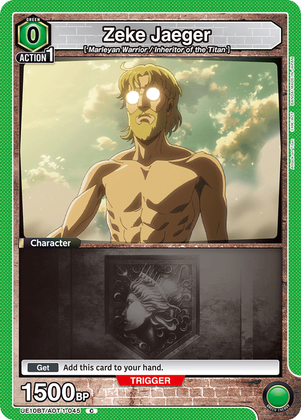 UE10BT/AOT-1-045 Zeke Jaeger