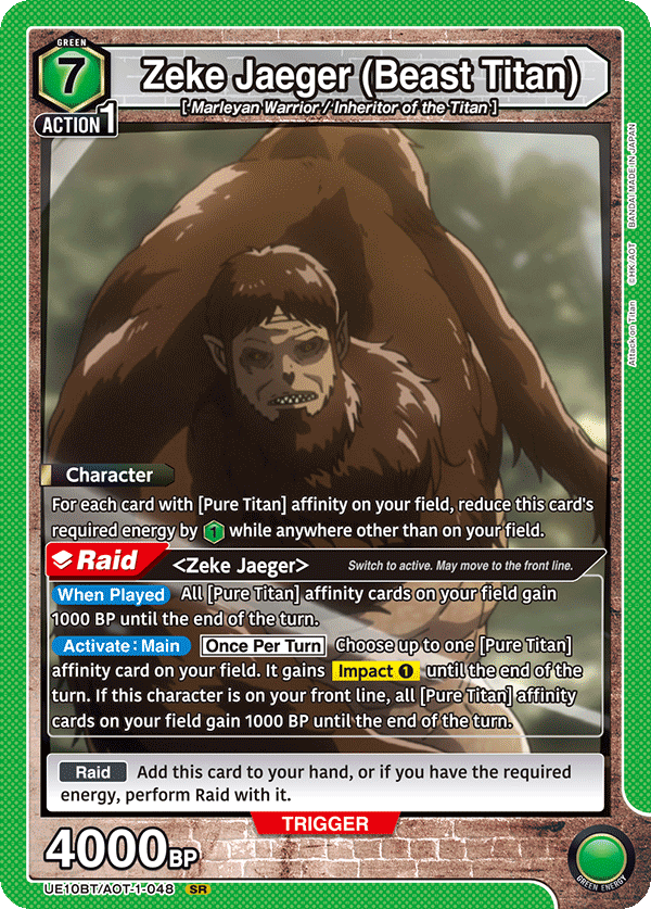 UE10BT/AOT-1-048 Zeke Jaeger (Beast Titan)