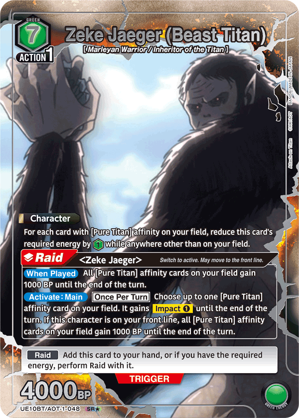 UE10BT/AOT-1-048 Zeke Jaeger (Beast Titan)