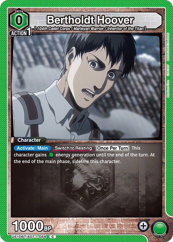 UE10BT/AOT-1-054 Bertholdt Hoover