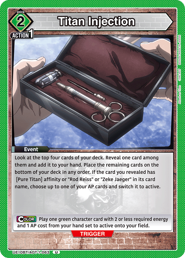 UE10BT/AOT-1-063 Titan Injection