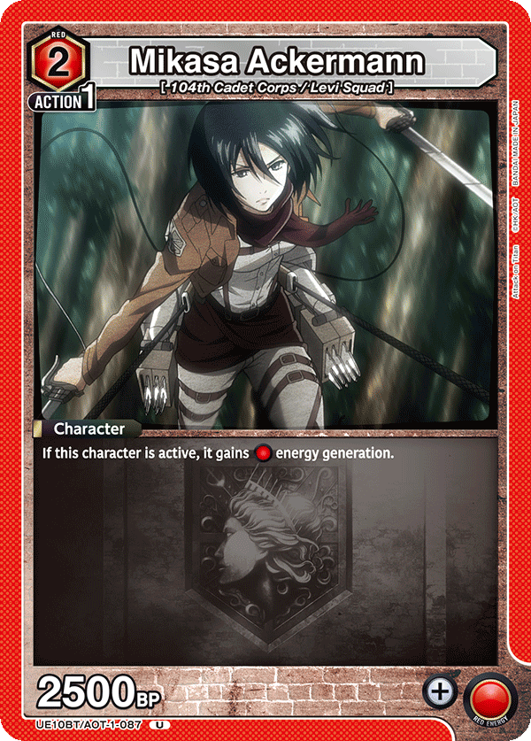 UE10BT/AOT-1-087 Mikasa Ackermann