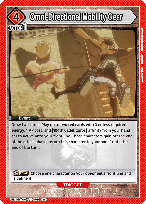 UE10BT/AOT-1-099 Omni-Directional Mobility Gear