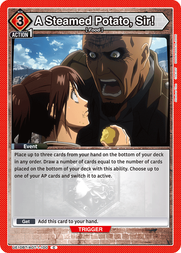 UE10BT/AOT-1-100 A Steamed Potato, Sir!