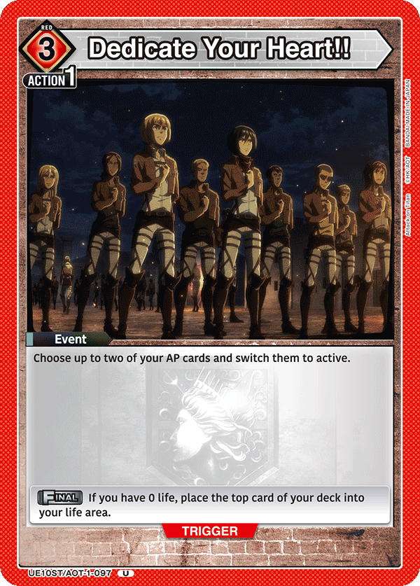 UE10ST/AOT-1-097 Dedicate Your Heart!!