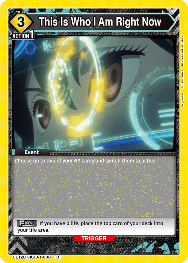 UE12BT/KJ8-1-036 This Is Who I Am Right Now