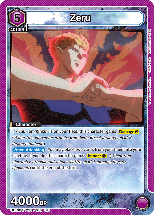 UE13BT/YYH-1-018 Zeru