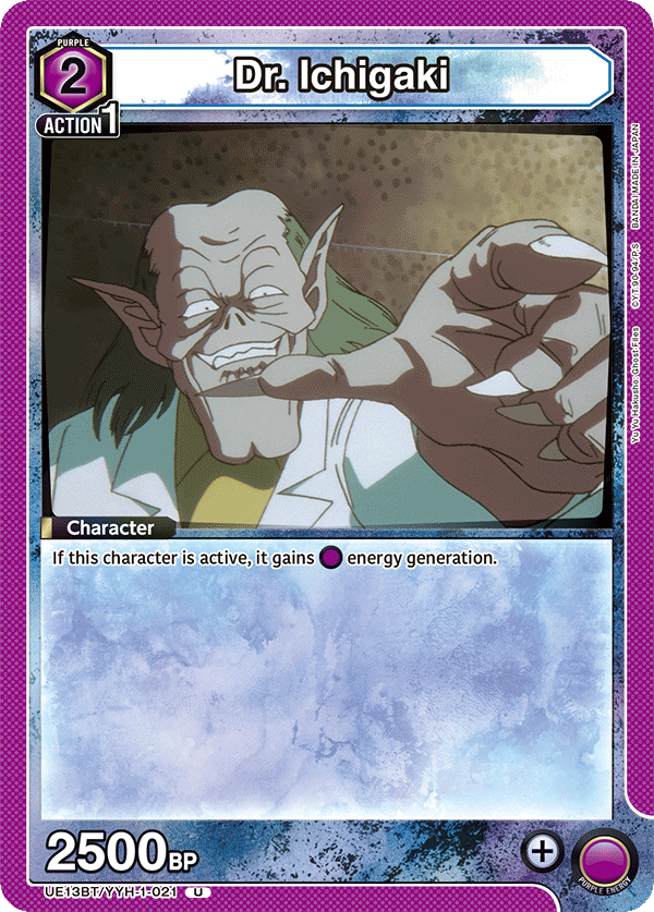 UE13BT/YYH-1-021 Dr. Ichigaki