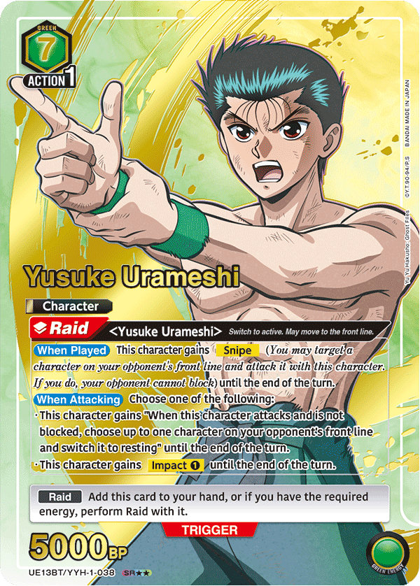 UE13BT/YYH-1-038 Yusuke Urameshi