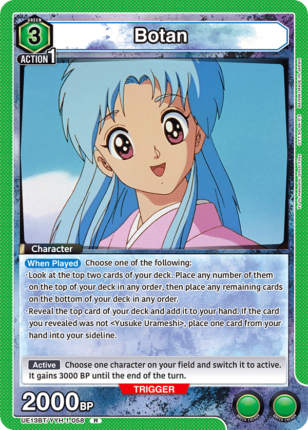 UE13BT/YYH-1-058 Botan