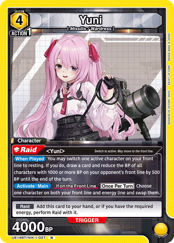 UE14BT/NIK-1-027 Yuni