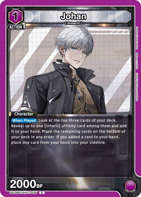 UE14BT/NIK-1-035 Johan