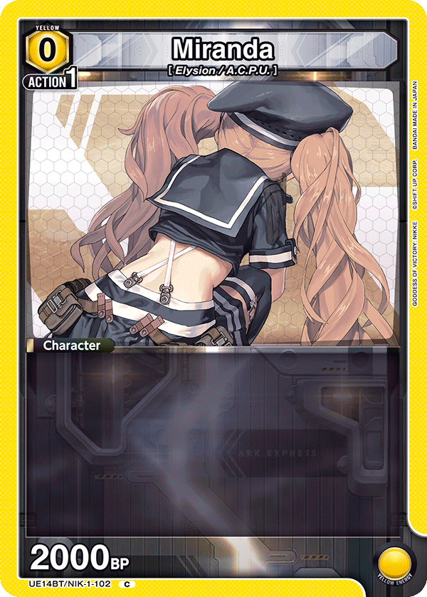 UE14BT/NIK-1-102 Miranda