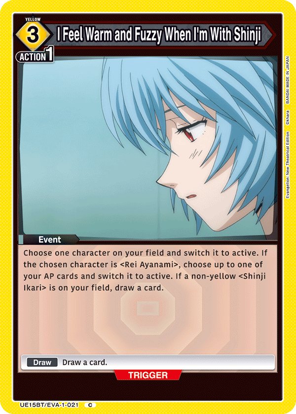 UE15BT/EVA-1-021 I Feel Warm and Fuzzy When I'm With Shinji