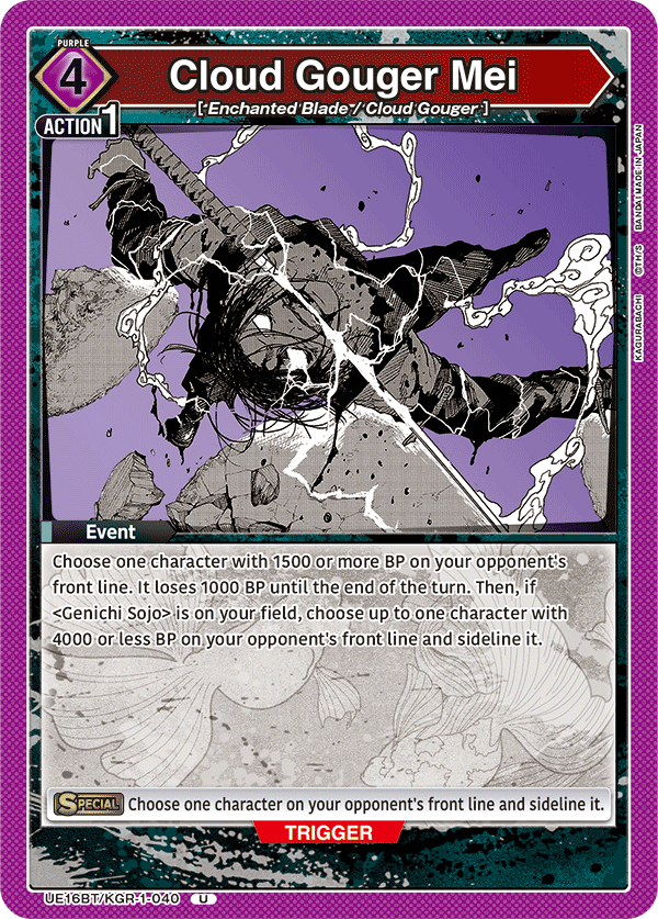 UE16BT/KGR-1-040 Cloud Gouger Mei