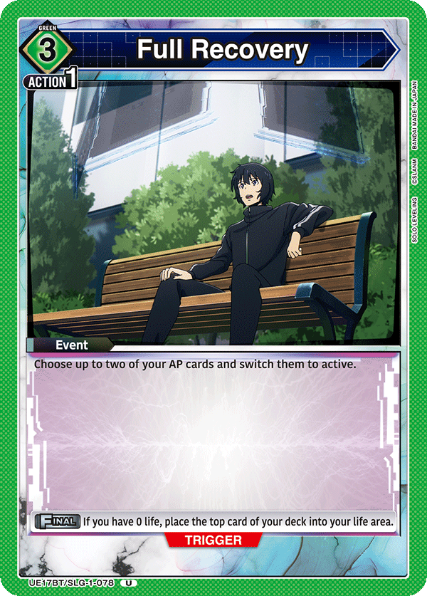 UE17BT/SLG-1-078 Full Recovery