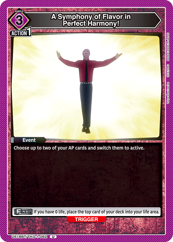 UE18BT/TKG-1-062 A Symphony of Flavor in Perfect Harmony!