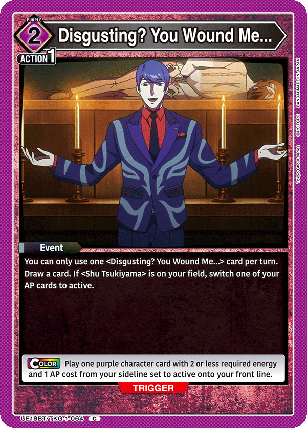 UE18BT/TKG-1-064 Disgusting? You Wound Me...