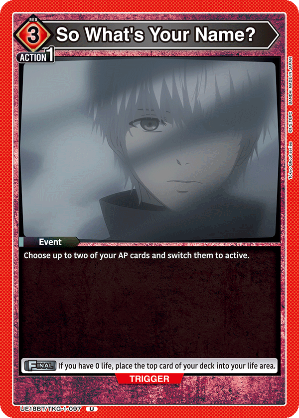 UE18BT/TKG-1-097 So What's Your Name?