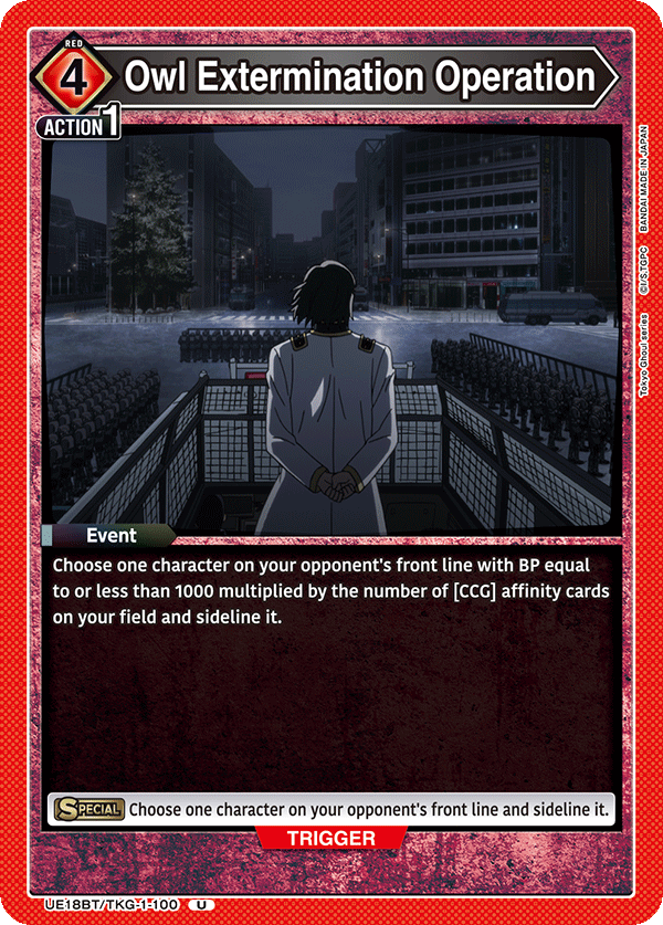 UE18BT/TKG-1-100 Owl Extermination Operation