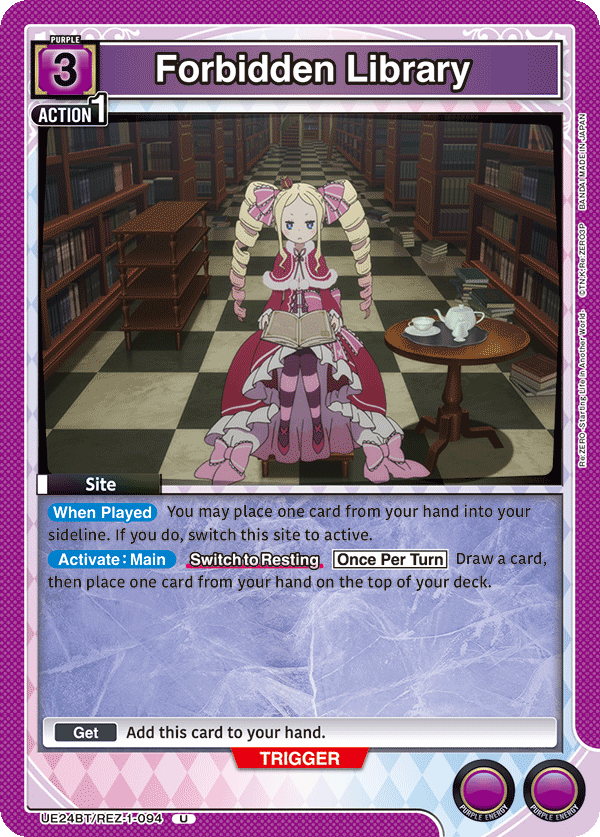 UE24BT/REZ-1-094 Forbidden Library