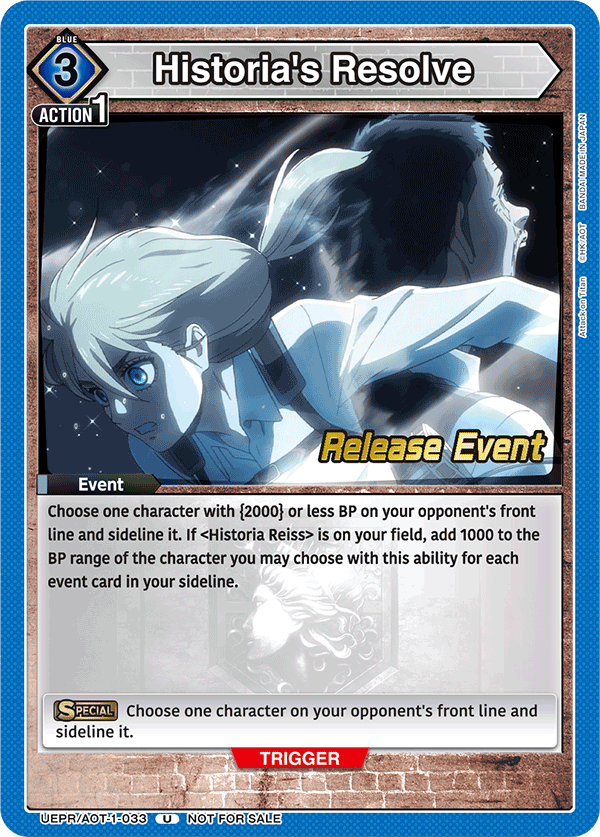 UEPR/AOT-1-033 Historia's Resolve