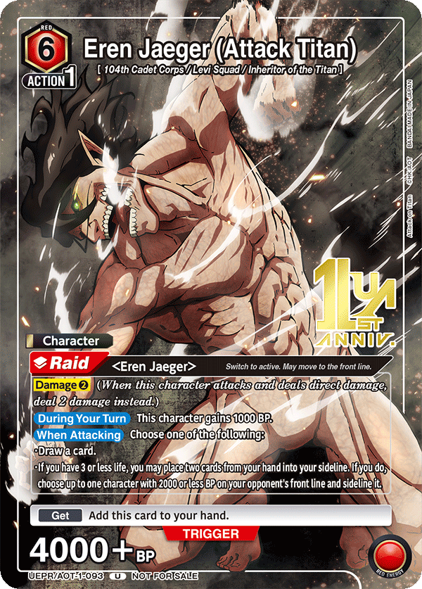 UEPR/AOT-1-093 Eren Jaeger (Attack Titan)