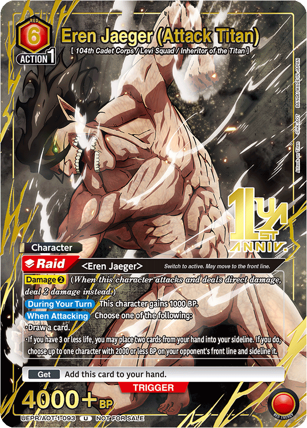 UEPR/AOT-1-093 Eren Jaeger (Attack Titan)