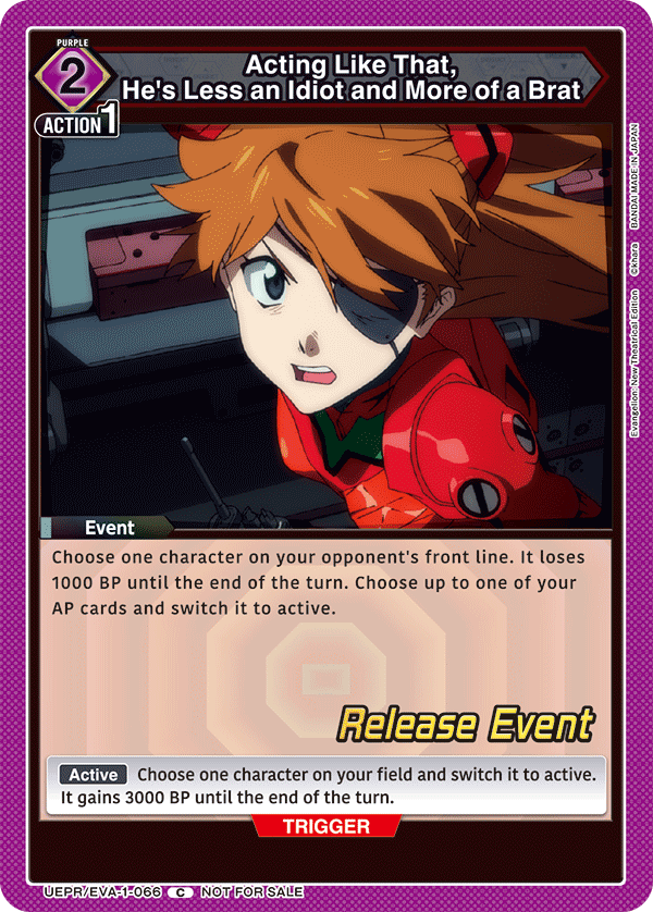 UEPR/EVA-1-066 Acting Like That, He's Less an Idiot and More of a Brat