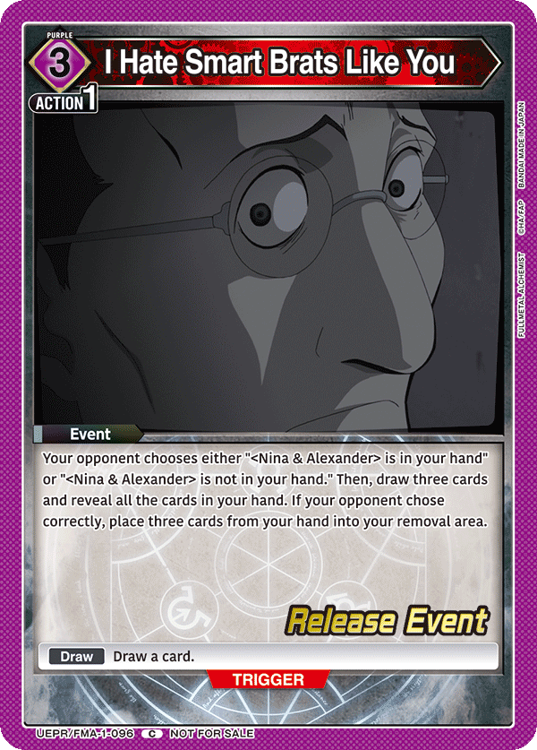 UEPR/FMA-1-096 I Hate Smart Brats Like You