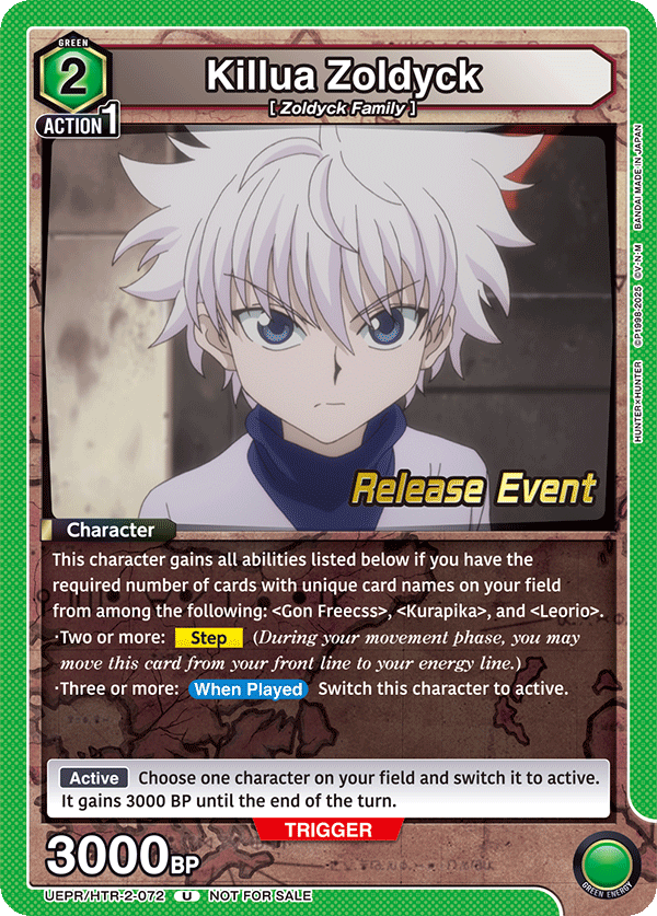 UEPR/HTR-2-072 Killua Zoldyck